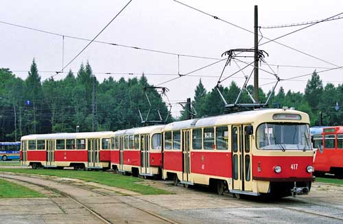 Tatra-Straßenbahn in Schwerin