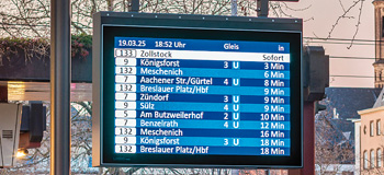 Beispielhafte Visualisierung einer Mobilitätsstation
